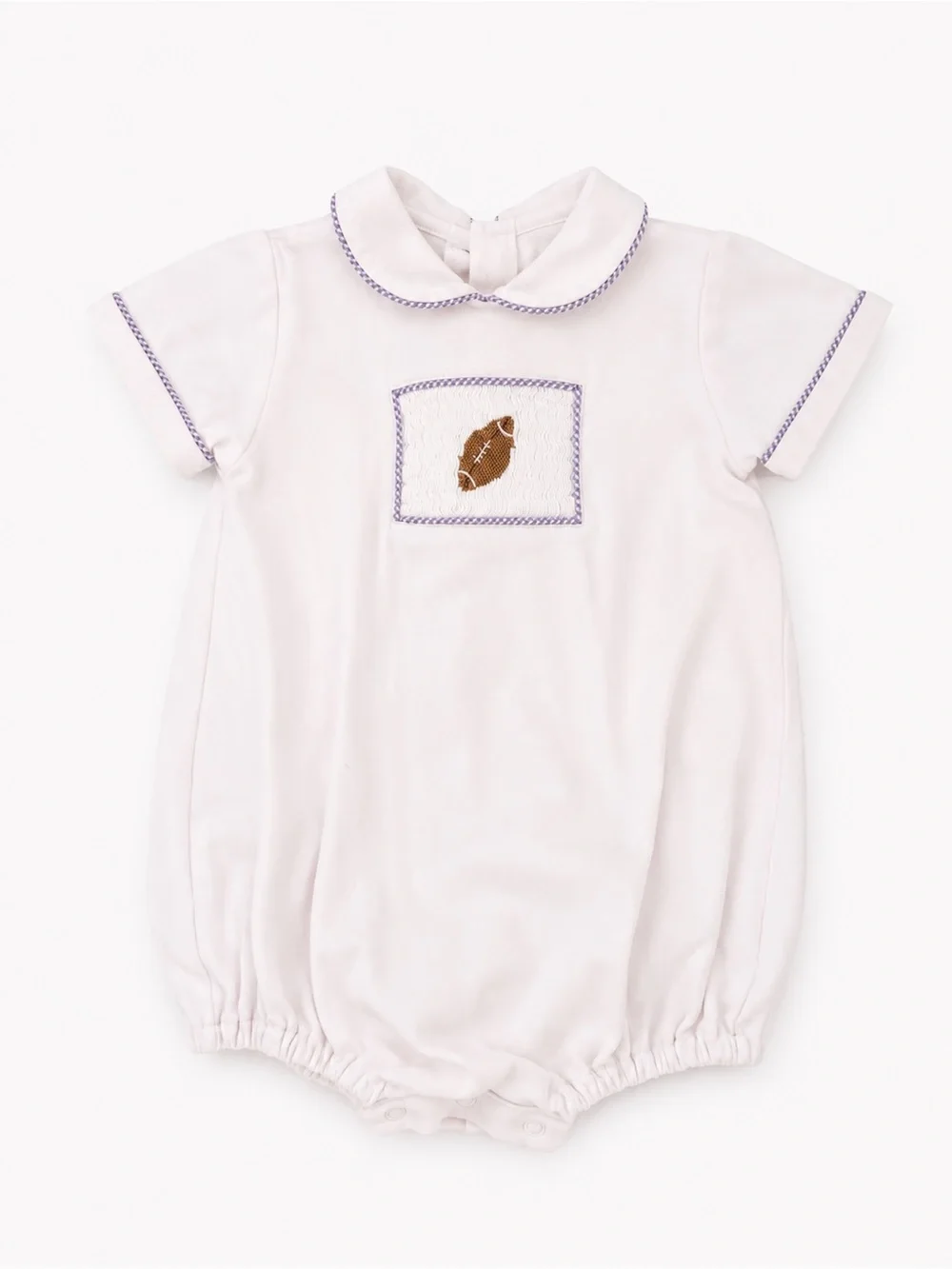 White Bubble with smocked football